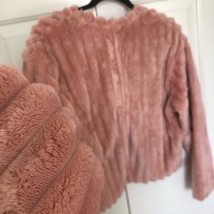 Zara Faux fur sweater NWT